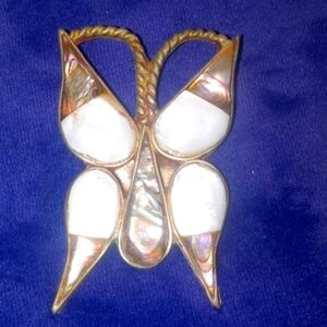 Silver Mother of Pearl Necklace Pendant